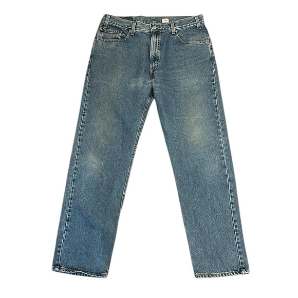 Vintage 90’s Levi’s 505 Jeans Blue Fade Regular Fit Straight Leg Red Tab 36x31 - Picture 1 of 14